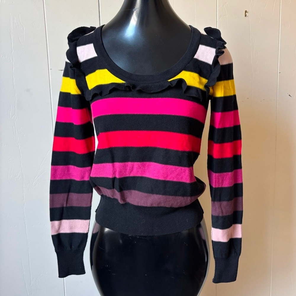 Sonia Rykiel for H&M Rainbow Stripe Cool Unique Sweater